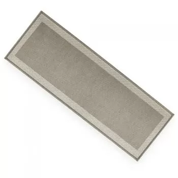 imagem de Passadeira Antiderrapante Decore Multti Jacquard Square Gold 50x140cm - Kacyumara