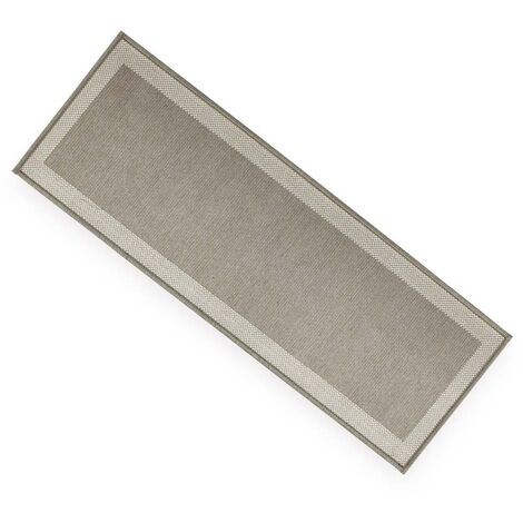 imagem do produto Passadeira Antiderrapante Decore Multti Jacquard Square Gold 50x180cm - Kacyumara