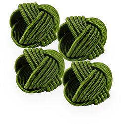 Porta Guardanapo Cordas Kit 4 peças Verde
