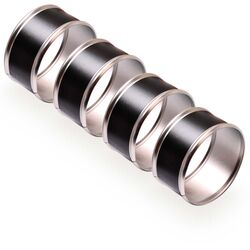 Porta Guardanapo Metal PG1052 Kit 4 peças Prateado