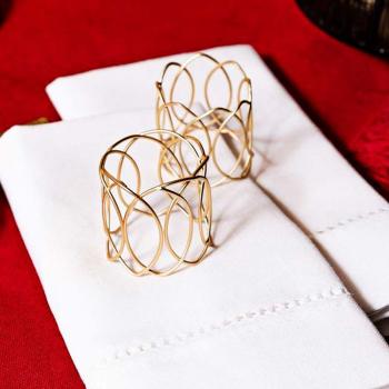 imagem de Porta Guardanapo Metal PG5642 Kit 4 peas - Rafimex