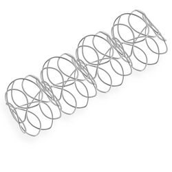 Porta Guardanapo Metal PG5642 Kit 4 peças Prateado