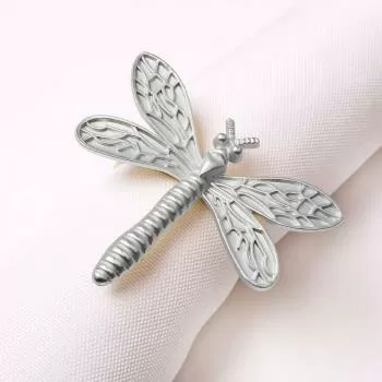 imagem de Porta Guardanapo Metal PG6066 Libélula Kit 4 peças - Rafimex