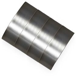 Porta Guardanapo Metal PG9916 Kit 4 peças Prateado