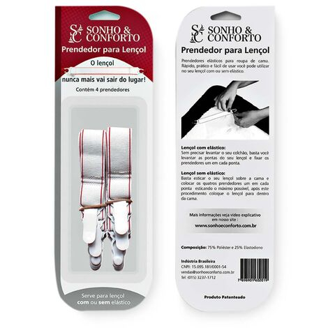 imagem do produto Prendedor para Lençol Kit 8 peças - Catran