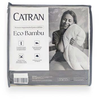 imagem de Protetor de Colchão Casal 40cm Impermeável Eco Bambu Care - Catran