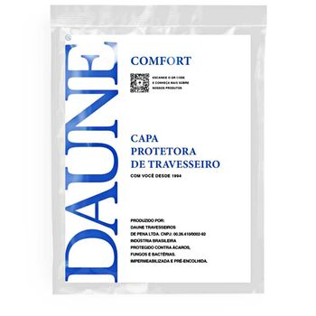 imagem de Protetor de Travesseiro 50x70cm 200 Fios Impermeabilizado Comfort - Daune