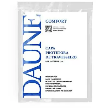 imagem de Protetor de Travesseiro 50x90cm 200 Fios Impermeabilizado Comfort - Daune
