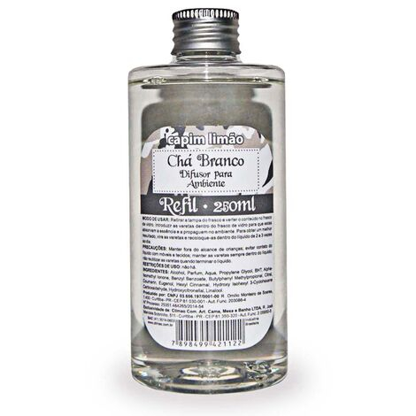 imagem do produto Refil para Difusor de Ambiente Ch Branco 250ml  - Capim Limo