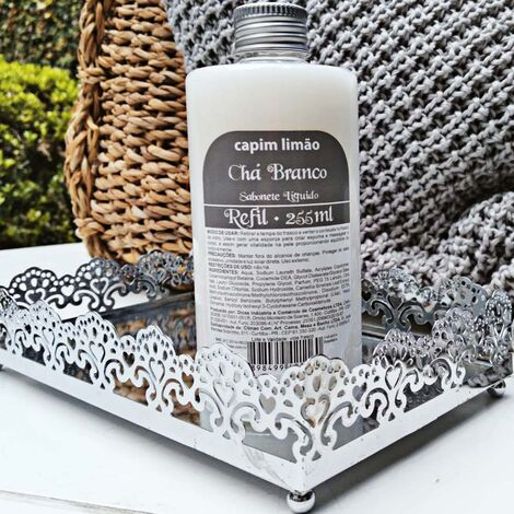 imagem do produto Refil para Sabonete Líquido Chá Branco 255ml - Capim Limão