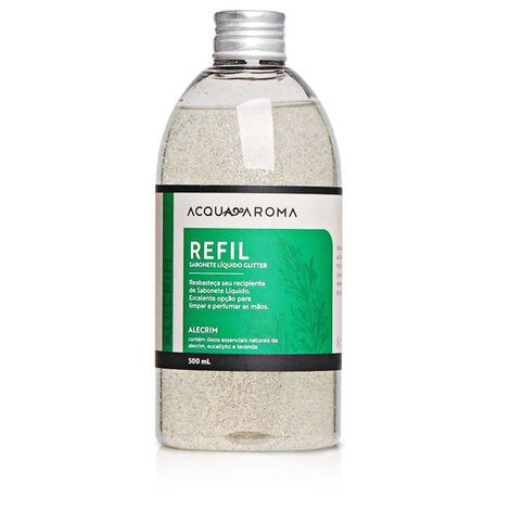 imagem do produto Refil Sabonete Lquido Dia a Dia Glitter Alecrim 500ml - Acquaroma