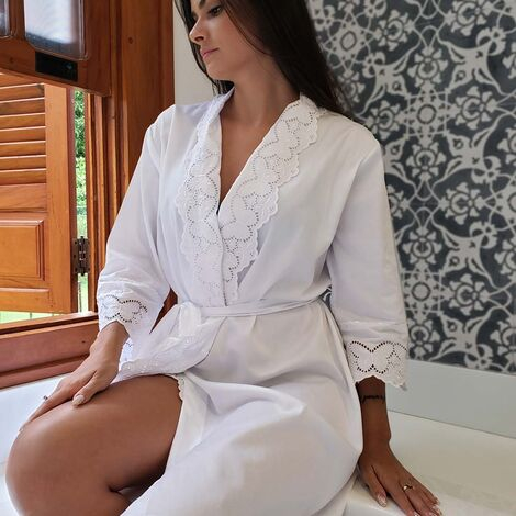 imagem do produto Robe Adulto Feminino 300 Fios Butterfly - Marken Fassi