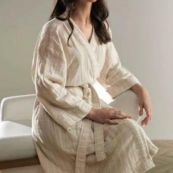 imagem de Roupo de Banho Adulto Unissex G Lino - Karsten