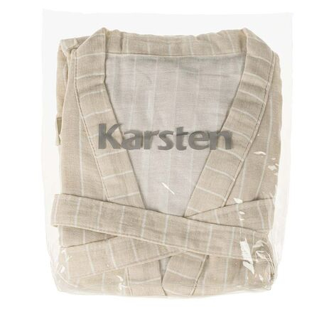 imagem do produto Roupo de Banho Adulto Unissex G Lino - Karsten