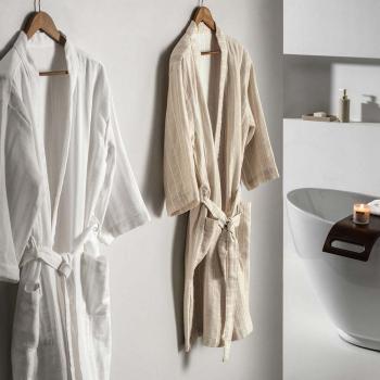 imagem de Roup�o de Banho Adulto Unissex P Lino - Karsten