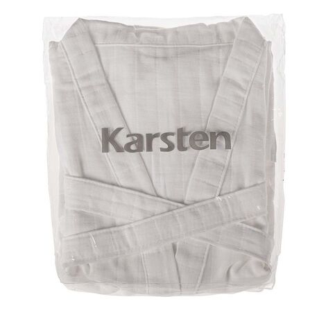 imagem do produto Roupão de Banho Adulto Unissex P Lino - Karsten