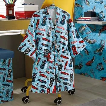 imagem de Roupão Infantil Médio Velour Hot Wheels 05 - Dohler