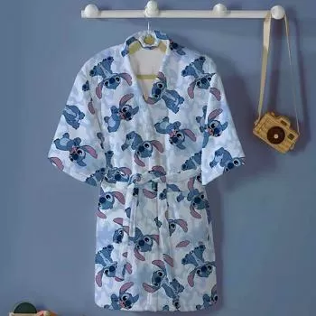 imagem de Roupão Infantil Médio Velour Stitch 04 - Dohler