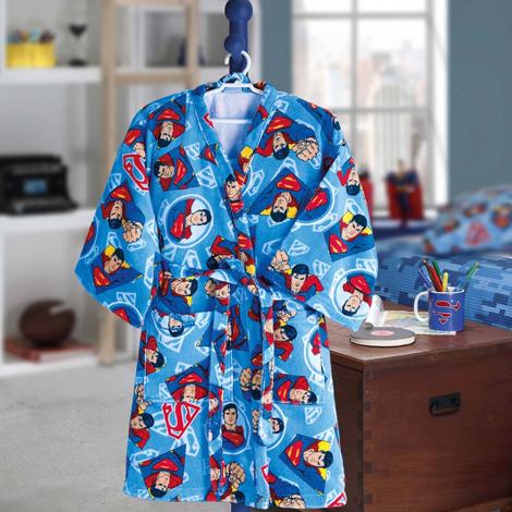 imagem do produto Roup�o Infantil Pequeno Velour Superman 18 - Dohler