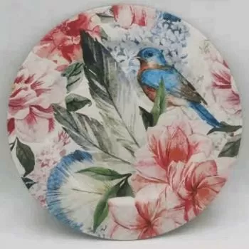 imagem de Sousplat Avulso Redondo 33cm SP9036 Natureza - Rafimex