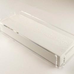 Suporte Acrílico Para Toalha de Lavabo Descartável Transparente
