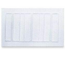 Tapete Antiderrapante Algodão Chenai 60x90cm Branco