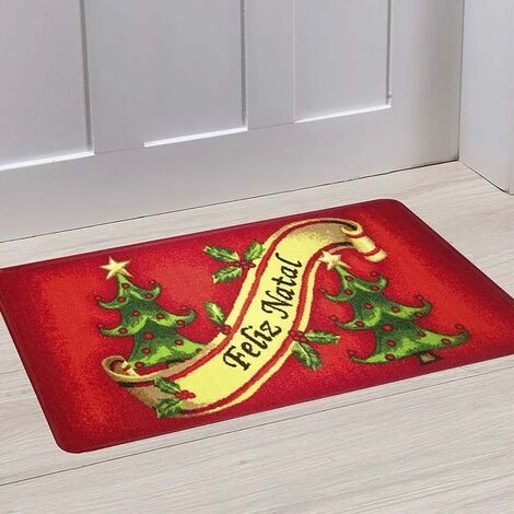 imagem do produto Tapete Antiderrapante Boucle Natalino Des. 001 40x60cm - Niazitex