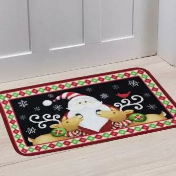 imagem de Tapete Antiderrapante Boucle Natalino Des. 015 40x60cm - Niazitex