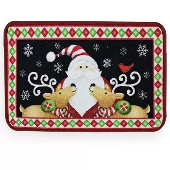 imagem de Tapete Antiderrapante Boucle Natalino Des. 015 40x60cm - Niazitex