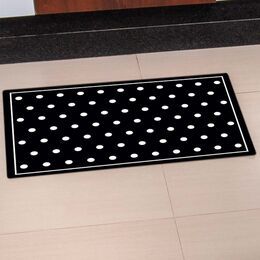 imagem de Tapete Antiderrapante Decore Black White 45x65cm - Kacyumara