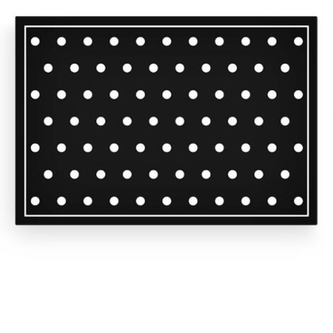 imagem do produto Tapete Antiderrapante Decore Black White 45x65cm - Kacyumara