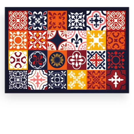 imagem do produto Tapete Antiderrapante Decore Colors Tile 45x65cm - Kacyumara