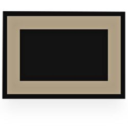 Tapete Antiderrapante Decore Minimalist 50x70cm Preto/Bege