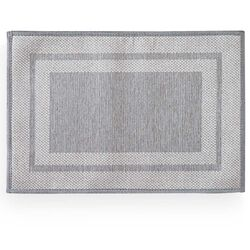 Tapete Antiderrapante Decore Multti Jacquard Grey 50x70cm Cinza