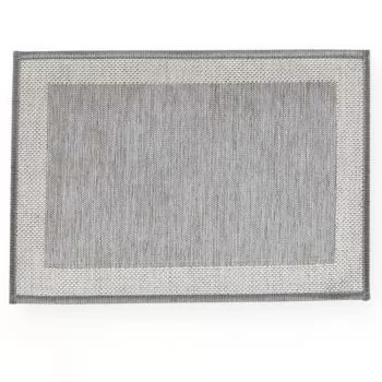 imagem de Tapete Antiderrapante Decore Multti Jacquard Square Grey 50x70cm - Kacyumara