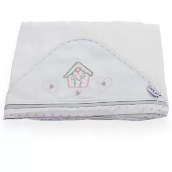 imagem de Toalha com Capuz Bebê Casinha - Catran