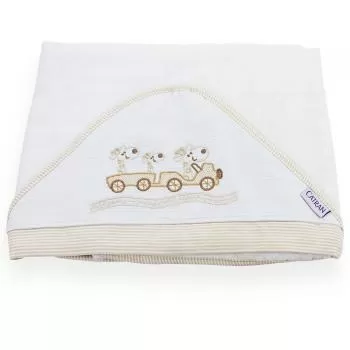 imagem de Toalha com Capuz Bebê Girafa - Catran