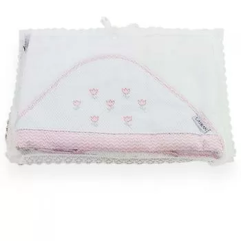 imagem de Toalha com Capuz Bebê Tulipa - Catran