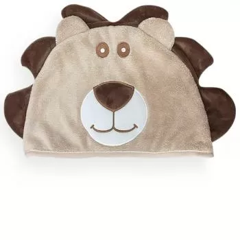 imagem de Toalha com Capuz Infantil Power Sec Animada Leão - Catran