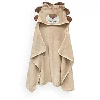 imagem de Toalha com Capuz Infantil Power Sec Animada Leão - Catran