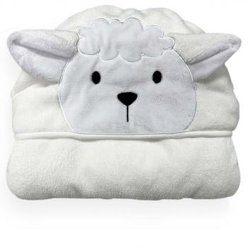 imagem de Toalha com Capuz Infantil Power Sec Animada Ovelha - Catran