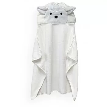 imagem de Toalha com Capuz Infantil Power Sec Animada Ovelha - Catran