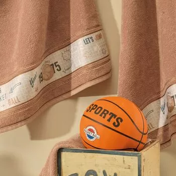 imagem de Toalha de Banho Avulsa Infantil Basquete - Karsten