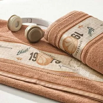 imagem de Toalha de Banho Avulsa Infantil Basquete - Karsten