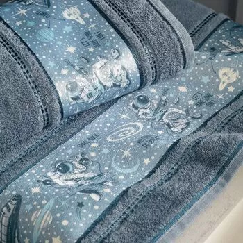 imagem de Toalha de Banho Avulsa Infantil Espacial - Karsten