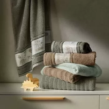 imagem de Toalha de Banho Avulsa Infantil Rex - Karsten