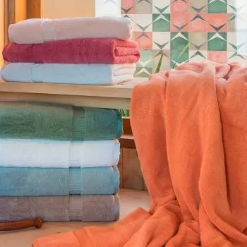 imagem de Toalha de Banho Gigante Avulsa Doppia - Trussardi