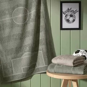 imagem de Toalha de Banho Infantil Futebol - Karsten