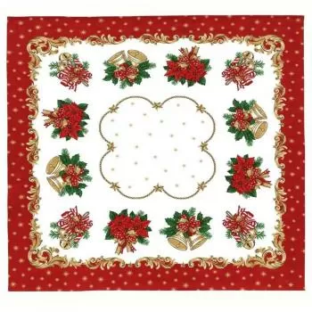 imagem de Toalha de Copa Quadrada 78x78cm Athenas Natal 107 - Dohler