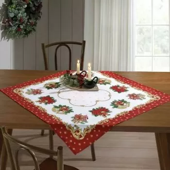 imagem de Toalha de Copa Quadrada 78x78cm Athenas Natal 107 - Dohler